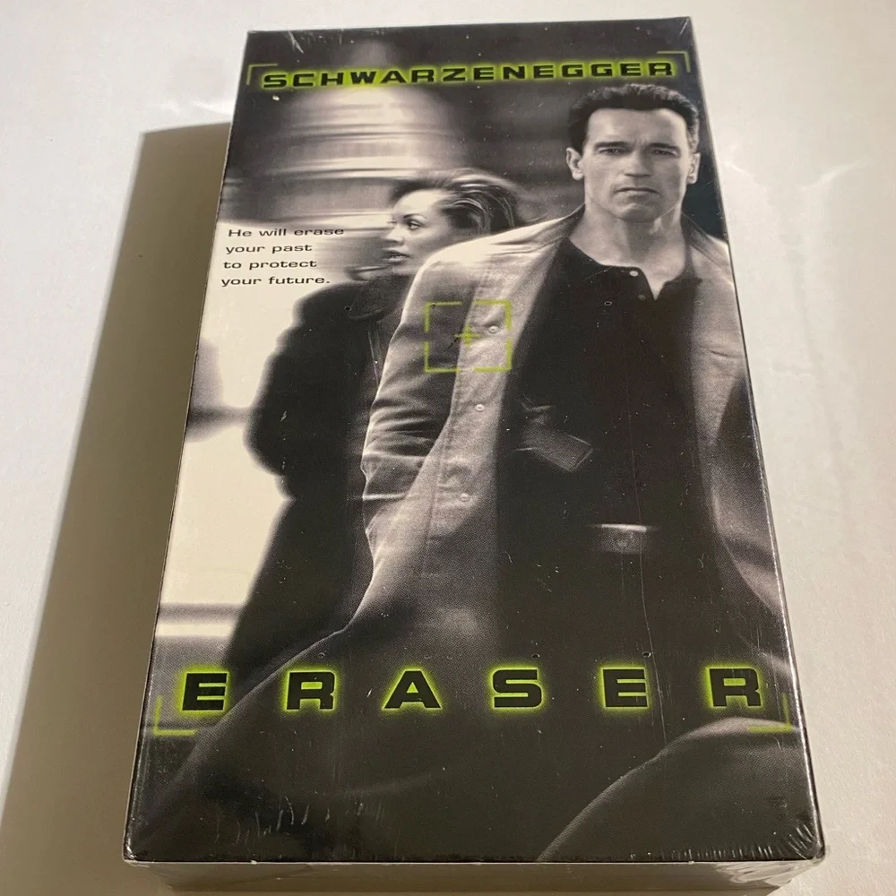 📼 VHS Sealed 1996 Eraser Movie Arnold Schwarzenegger Film